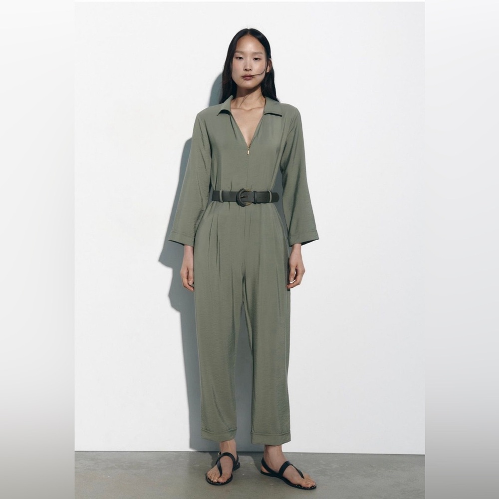 ZARA BELTED JUMPSUIT